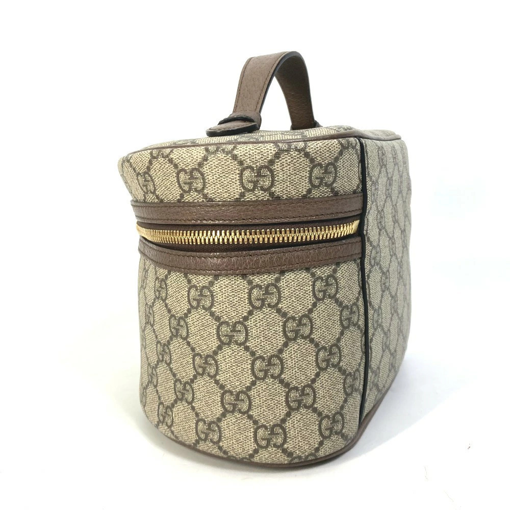 Gucci Ophidia Handbag Case Cosmetic GG Sherry Bag Mirror Vanity Beige Supreme - Picture 4 of 15
